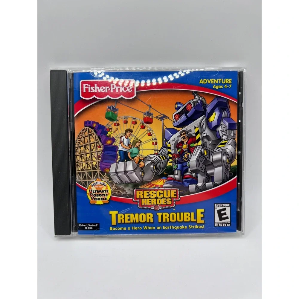 Vintage Fisher-Price‎ Rescue Heroes Tremor Trouble CD-ROM Children's Games 1990s